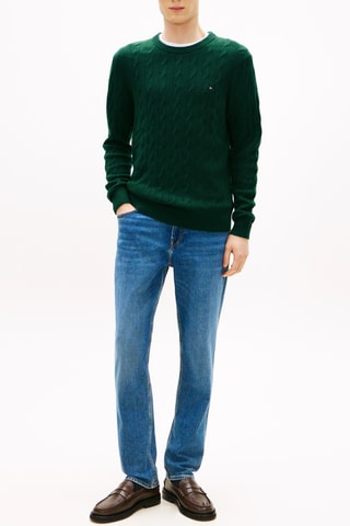 Pull en laine d'agneau - Vert foncé