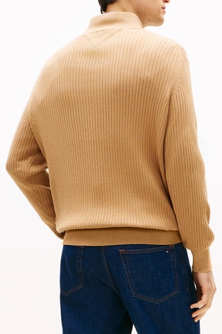 Pull en coton biologique et cachemire - Camel