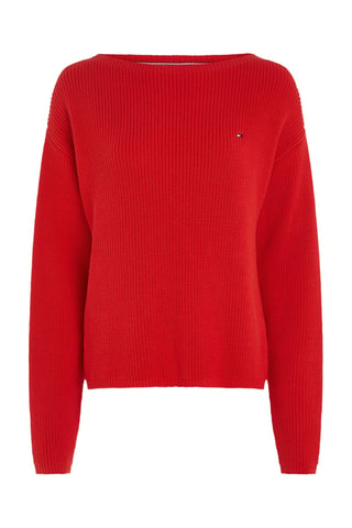 Pull en coton biologique - Rouge