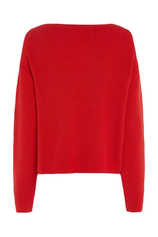 Pull en coton biologique - Rouge