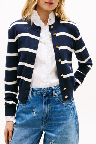 Gilet en coton biologique - Bleu marine