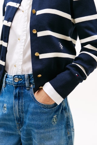 Gilet en coton biologique - Bleu marine