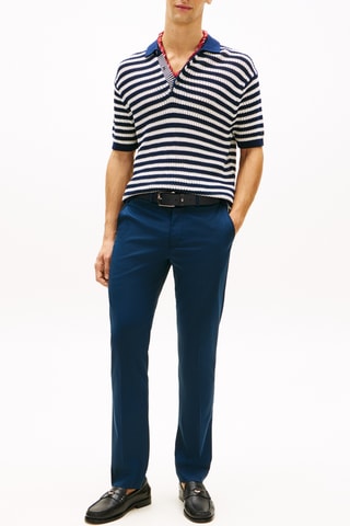 Chino straight - Bleu pétrole