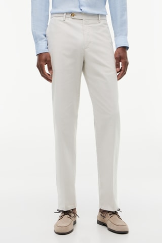 Pantalon regular - Beige