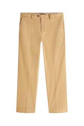 Pantalon regular en coton biologique - Beige