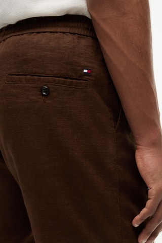 Short en lin - Marron