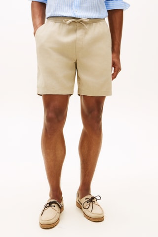 Short en lin - Kaki