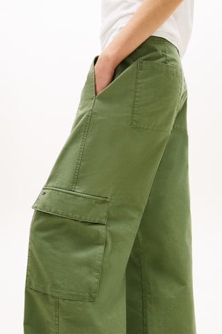 Pantalon cargo wide legs - Vert clair