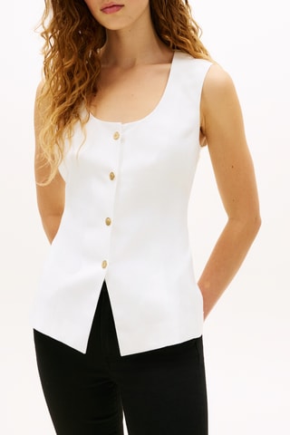 Veste en lin - Blanc