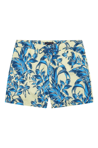 Short de bain - Bleu cobalt et jaune