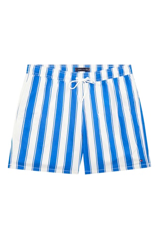 Short de bain - Bleu roi et blanc