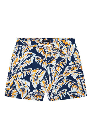 Short de bain - Bleu marine et blanc