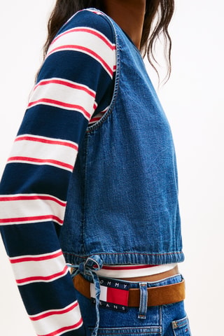 Top en jean - Bleu