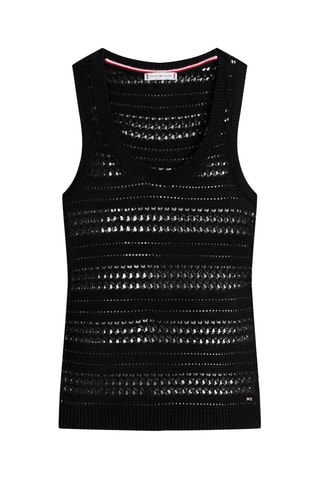 Top en coton biologique - Noir