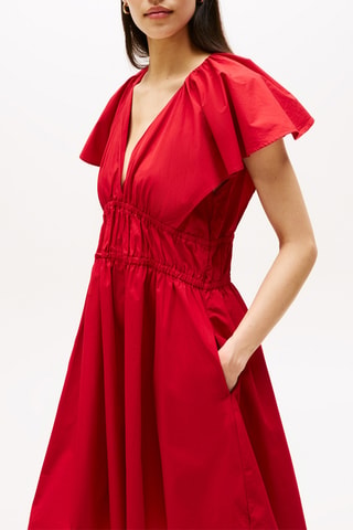 Robe patineuse en coton biologique - Rouge