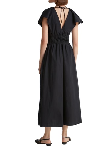 Robe patineuse en coton biologique - Noir