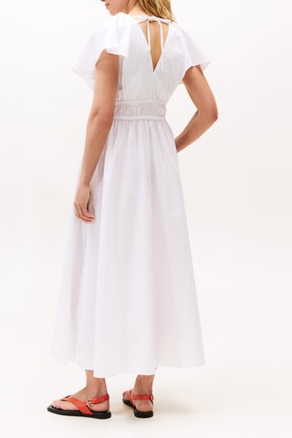 Robe patineuse en coton biologique - Blanc