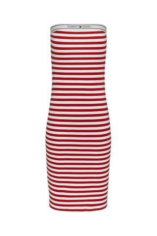 Robe bustier - Rouge et blanc