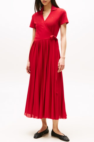 Robe portefeuille - Rouge