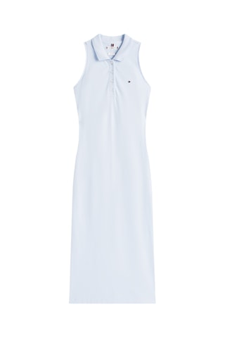 Robe polo slim - Ciel