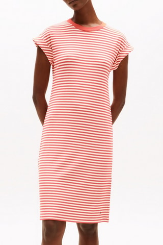 Robe t-shirt regular - Ecru et orange