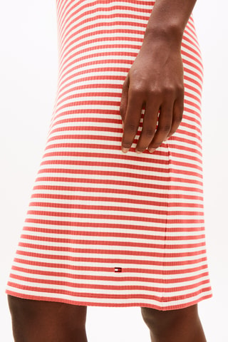 Robe t-shirt regular - Ecru et orange