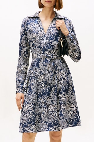 Robe portefeuille - Bleu marine