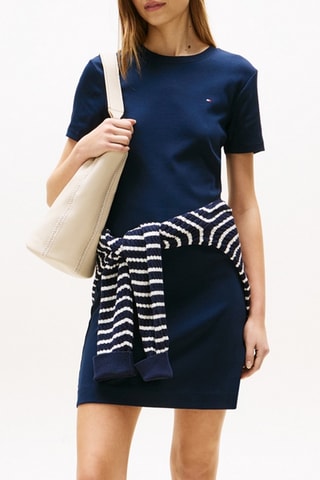 Robe t-shirt slim - Bleu marine