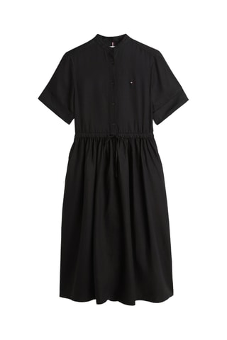 Robe chemise en lin - Noir