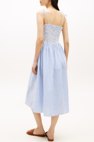 Robe midi en coton biologique - Ciel