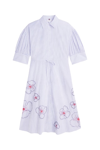 Robe chemise en coton biologique - Ciel