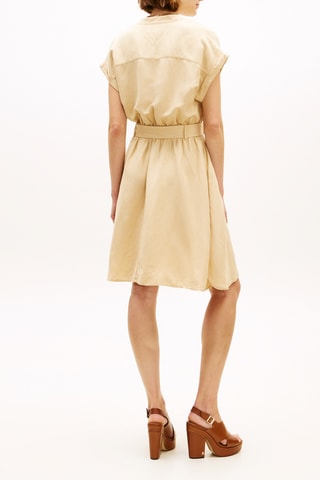 Robe patineuse en lin - Beige