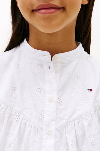 Robe en broderie anglaise - Blanc
