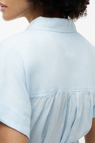 Robe chemise en lin - Ciel