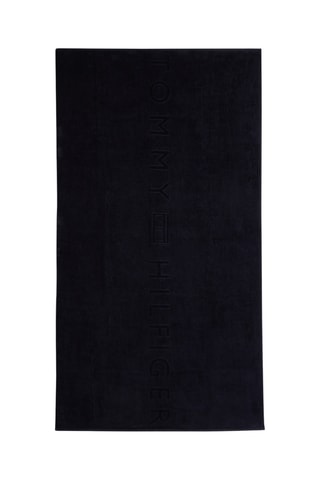 Serviette en coton biologique - Bleu foncé