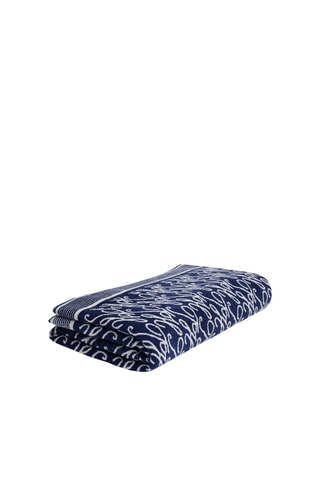 Serviette en coton biologique - Bleu marine