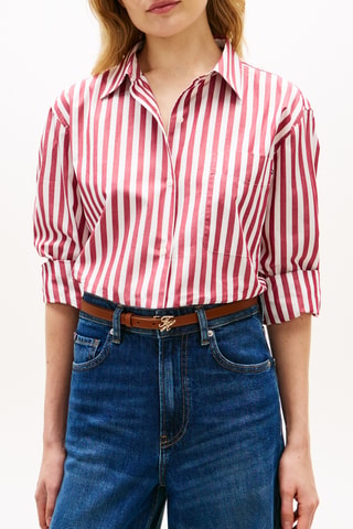 Chemisier oversize en coton biologique - Ecru