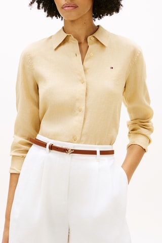 Chemisier relaxed en lin - Beige