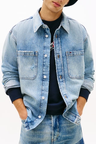 Surchemise relaxed en jean - Bleu