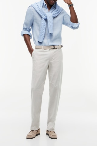 Chemise regular en lin - Ciel