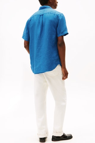 Chemise regular en lin - Ciel