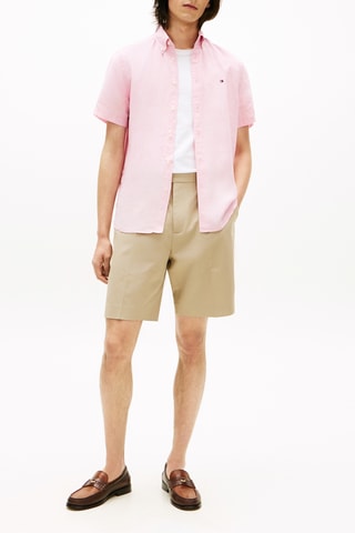 Chemise regular en lin - Rose