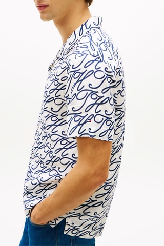 Chemise regular en lin - Blanc