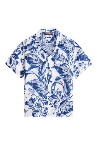Chemise regular en lin - Blanc