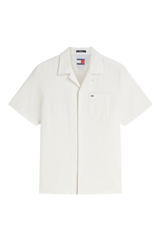Chemise regular en lin - Ecru