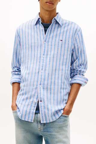 Chemise regular en lin - Ciel