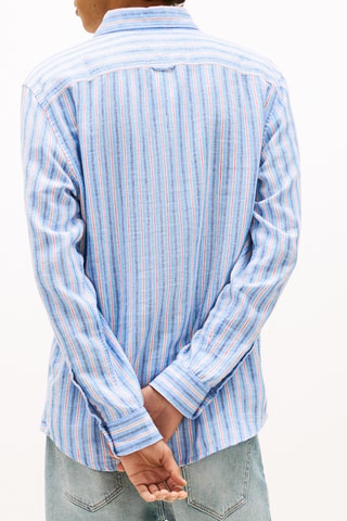 Chemise regular en lin - Ciel