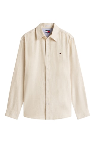 Chemise regular en lin - Beige