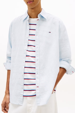Chemise regular en lin - Ciel