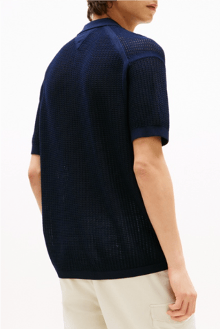 Chemise en coton biologique - Bleu marine